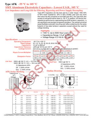 AFK107M25X16T-F datasheet  